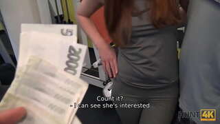 HUNT4K. For penger man kan erfaren jeger å knulle GF midt i gym